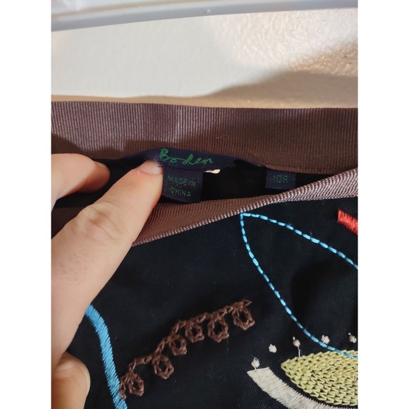 Boden Women's 10R Skirt Floral Lined Designer Classic Modest Art to Wear - Picture 4 of 8